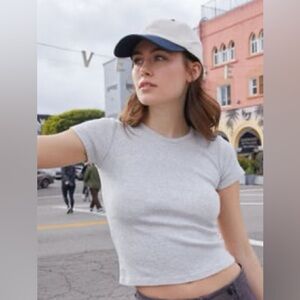 Brandy Melville basic baby tee